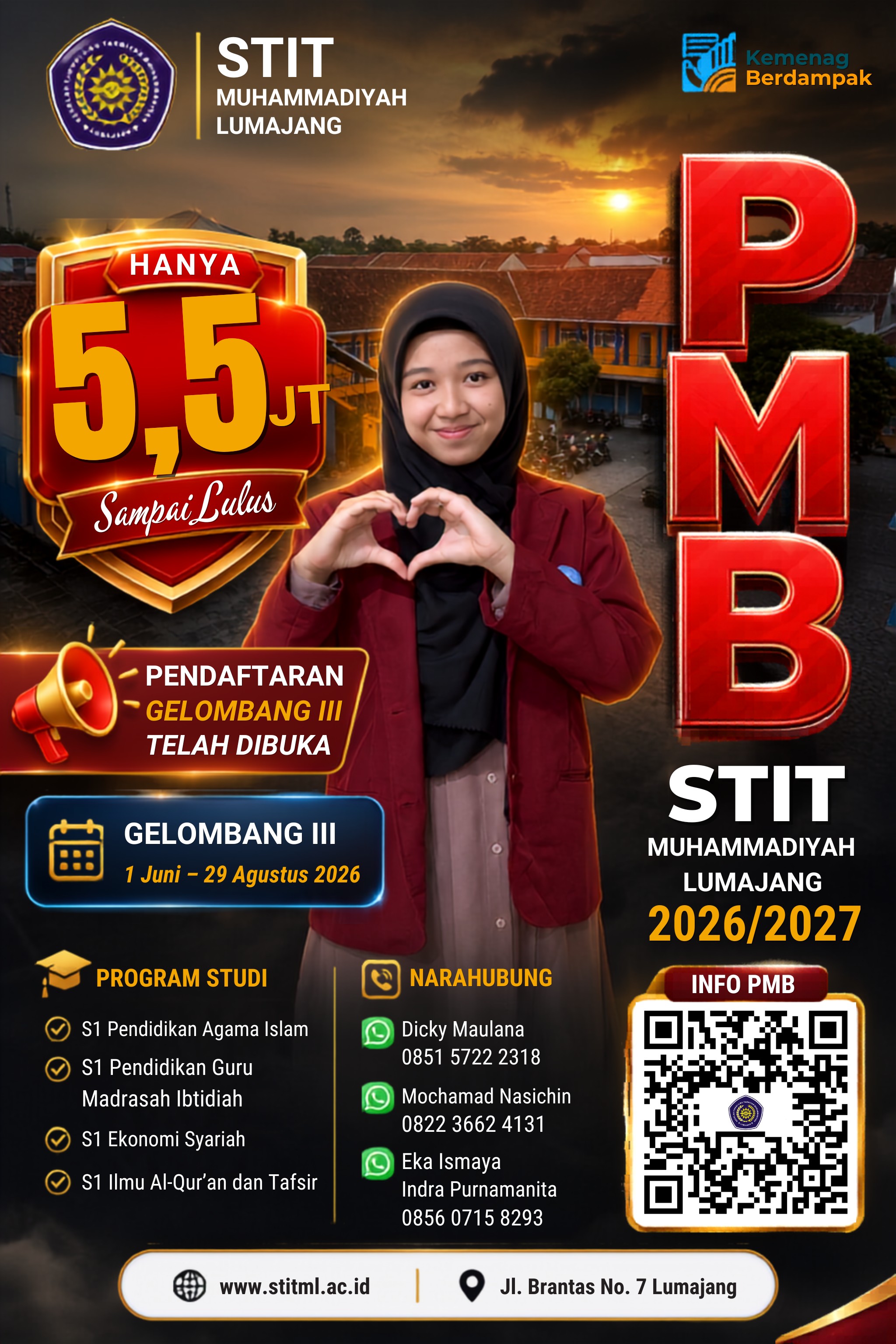 Penerimaan Mahasiswa Baru (PMB) Gelombang III Tahun Akademik 2026/2027