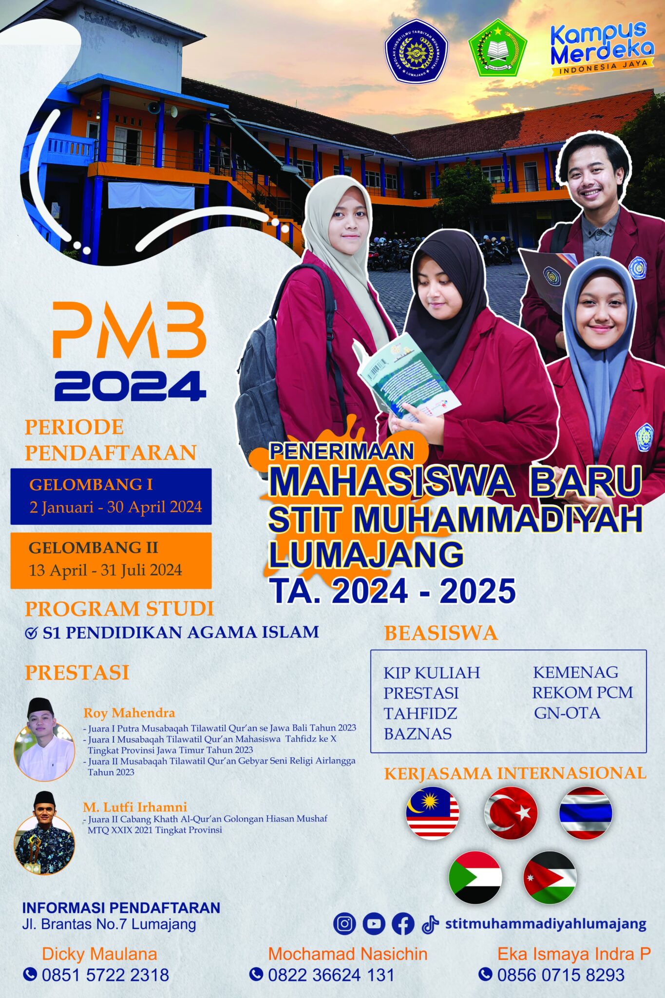 JANGAN LEWATKAN, PENDAFTARAN MAHASISWA BARU STIT MUHAMMADIYAH LUMAJANG
